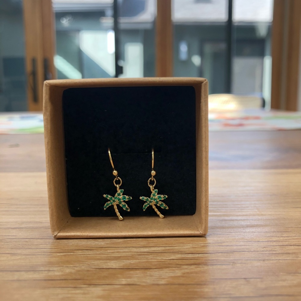 Palm tree earrings